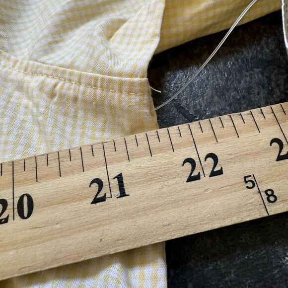 Izod Women’s NWT Yellow Button Up Shirt Formal Casual Style Size XL cotton Blend - Picture 5 of 10